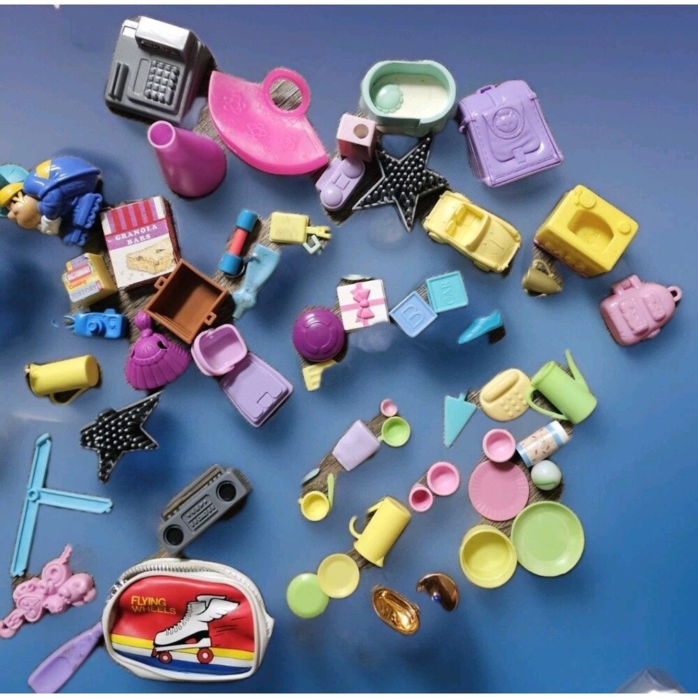 99 PIECES! Dollhouse Miniature DISH Plastic BARBIE Disney Nickelodeon McDonalds - Picture 7 of 14